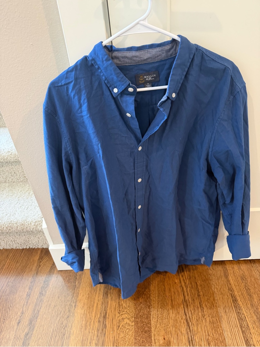 Wallis Men's Royal Blue Button-Down Shirt